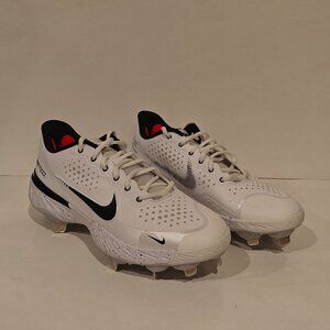 Nike Alpha Huarache Elite 3 Low White Baseball Cleats CV3552-104 Men’s Size 7.5
